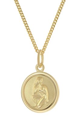 trendor Schmuck Kinder Sternzeichen Jungfrau Gold 333 mit vergoldeter Kette 28468-09