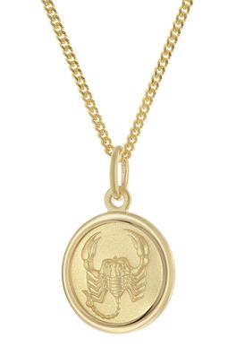 trendor Schmuck Kinder Sternzeichen Skorpion Gold 333 mit vergoldeter Kette 28468-11