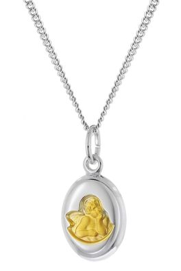 trendor Schmuck Kinder-Halskette Mit Amor Engel-Anhänger 925 Silber 28600