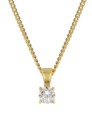 GLIZZ Schmuck Lab Grown Diamant Anhänger 0,25 ct GG 333 an Silberkette GL1068-45