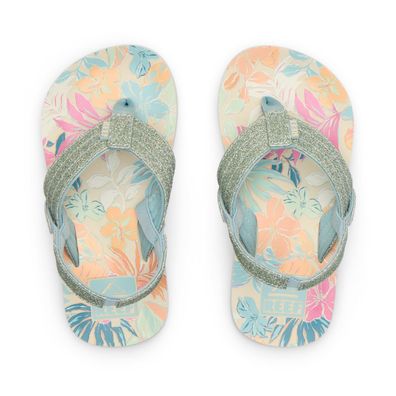 REEF Kids Flip Flop Little Ahi tropical floral - Größe: 12 (29)