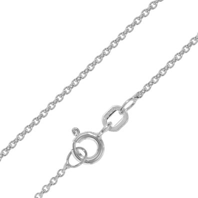 trendor Schmuck Kette für Anhänger 925 Silber rhodiniert Ankerkette 1,3 mm 21836