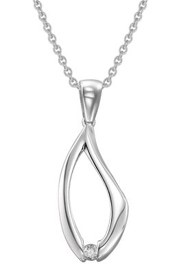trendor Schmuck Damen-Halskette Silber 925 Kette mit Zirkonia Anhänger 21785