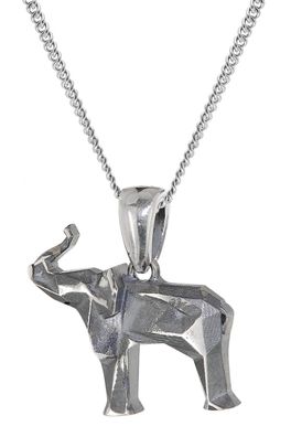 trendor Schmuck Halskette mit Elefant-Anhänger 925 Silber 21816
