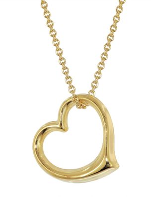 trendor Schmuck Damen-Halskette Swinging Heart 925 Silber Vergoldet 21837