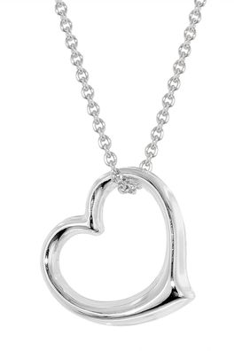 trendor Schmuck Damen-Kette Swinging Heart 925 Silber Rhodiniert 21838
