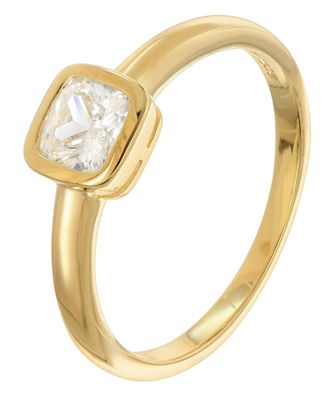 trendor Schmuck Damenring 925 Sterlingsilber Vergoldet mit Zirkonia 21901