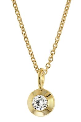 trendor Schmuck Damen-Halskette mit Zirkonia-Anhänger 925 Silber Vergoldet 31154-01