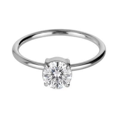 Jacques Lemans Schmuck Damen-Ring Edelstahl mit Zirkonia S-R261A