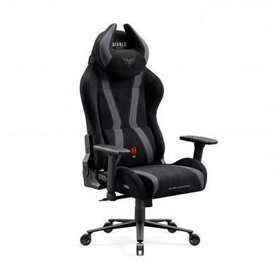 Gaming-Sessel aus Stoff, schwarz: Diablo X-Horn 2.0 Burned Black Normal