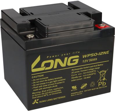 Kung Long WP50-12NE 12V 50Ah AGM Bleiakku M6 zyklenfest