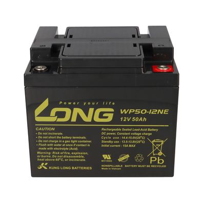 Ersatzakku-Set 24V 50Ah mit 2x Kung Long WP50-12NE für Mangar Freestyle