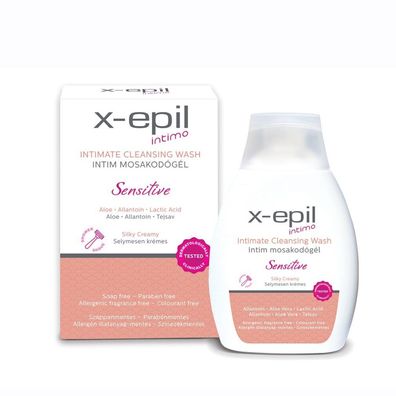 X-Epil, Intime Cleansing Wash Sensitive, Intimwaschgel, 250 ml