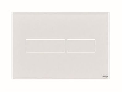 TECElux Mini WC-Betätigungsplatte mit Touch-Elektronik Glas weiß