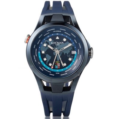 Locman - 0548B02A-BLAMVESB - Armbanduhr - Herren - Automatik - Amerigo Vespucci GMT