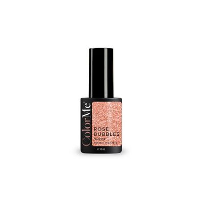 Rose Bubbles, durchsichtiger, semipermanenter Nagellack, transparent, 10 ml