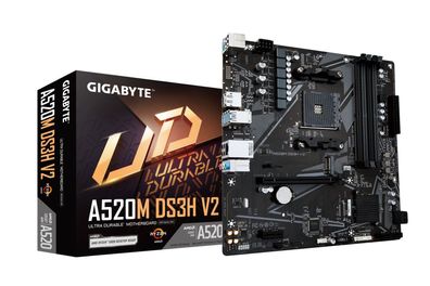 Gigabyte A520M DS3H V2 Mainboard - Unterstützt AMD Ryzen 5000 Serie AM4 CPUs, b... ->