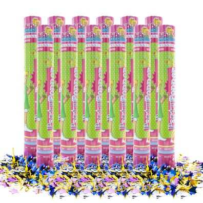 Bibi Blocksberg Party Popper 12er Set 40 cm Konfettikanone Metallic Konfetti Kinderge