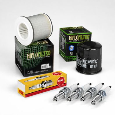 Wartungssatz Ölfilterset Zündkerzen spark splug passt an Yamaha Xj 900 S 95-03