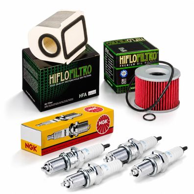 Wartungssatz Ölfilterset Zündkerzen spark splug passt an Yamaha Xjr 1200 95-98