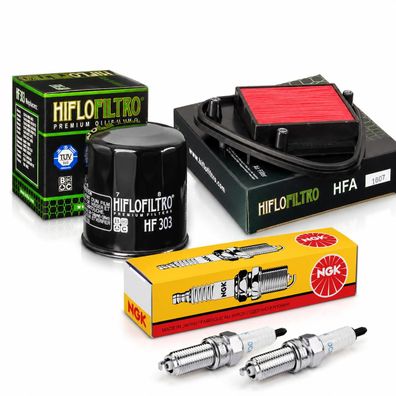 Wartungssatz Ölfilterset Zündkerzen spark splug passt an Honda Vt 600 C 88-97
