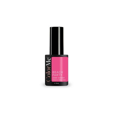 Beach Party, halbtransparenter, semipermanenter Nagellack, durchscheinend, 10 ml