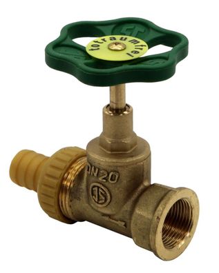 Schlösser Armaturen Kesselentleerventil, DN20 Eingang IG 3/4", Ausgang SV 1"