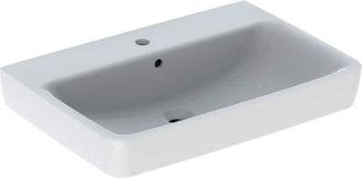 Geberit Waschtisch Renova Plan mit Hahnloch, mit ÜL 750x480mm weiß