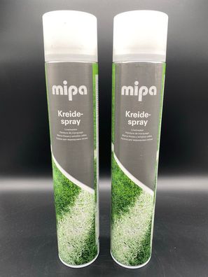 2x Mipa Kreidespray weiß 750ml Markierungsspray Sprühkreide Kreidefarbe