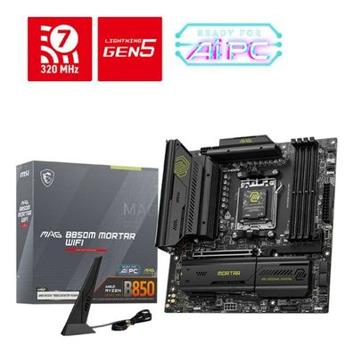 MSI MAG B850M Mortar Wifi, (B850, M5, ATX, DR5)