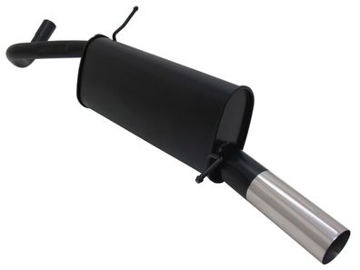 NOVUS Sportauspuff Endschalldämpfer 1x76mm RL passend für VW Polo 6R mit R-Heck