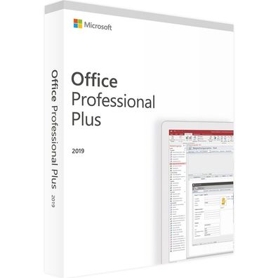 Microsoft Office 2019 Professional PLUS 32/64 Bit Vollversion
