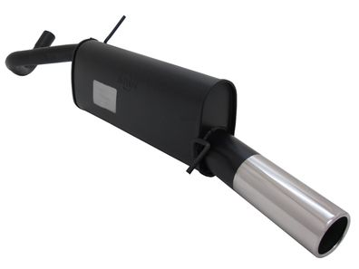 NOVUS Sportauspuff Endschalldämpfer 1x90mm passend für VW Polo 6R mit R-Heck