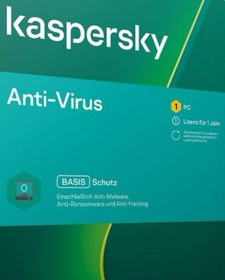 Kaspersky Anti-Virus 2024 â?¢ 5 PC 2 Jahre