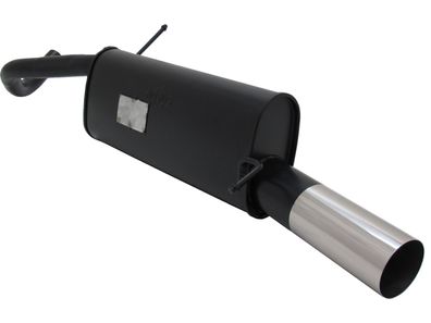 NOVUS Sportauspuff Endschalldämpfer 1x90mm RL passend für VW Polo 6R mit R-Heck