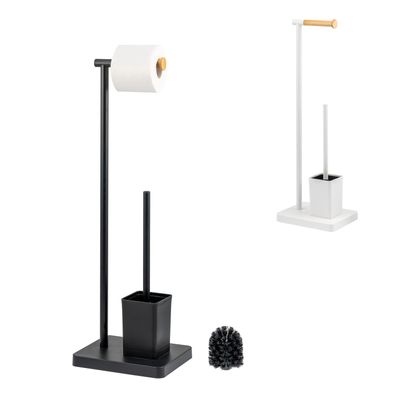 bremermann Stand-WC-Garnitur 2in1, WC-Bürste, WC-Rollenhalter
