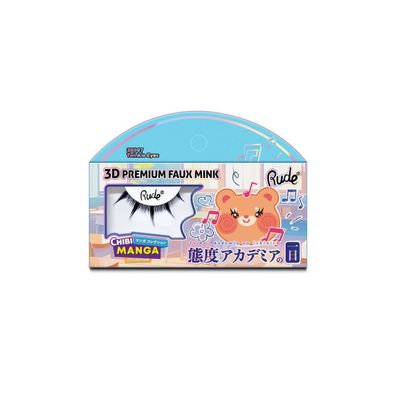 Rude Cosmetics, Chibi Manga Faux Mink, funkelnde Augen, falsche Wimpern