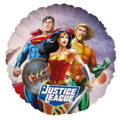 Justice League Folienballon - rund Team 2
