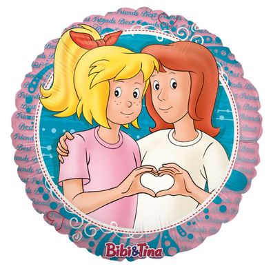 Bibi & Tina Folienballon - rund Freunde