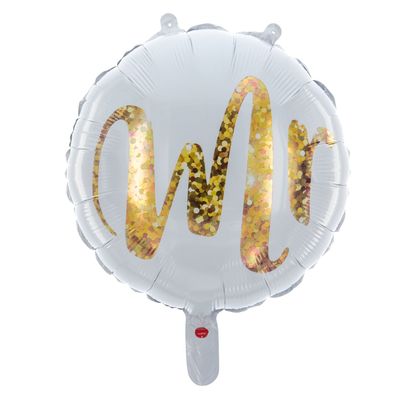 Folienballon Rund Gold Mr 45cm