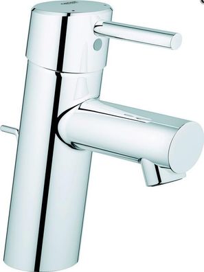 Grohe Waschtisch-Hebelmischer Concetto mit Zugstangen-Ablaufgarnitur verchromt