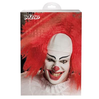Perücke Horror Clown – Rote Lockenperücke für Halloween & gruselige Kostüme