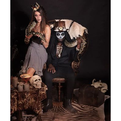 Voodoo Hut Buluku mit Haar – Karneval & Halloween Kostümaccessoire