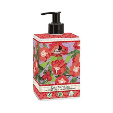 Florinda, Rosa Selvatica, Hydratisierende Flüssigseife, 500 ml
