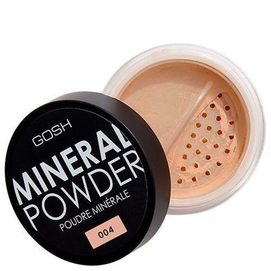 Gosh Mineralpuder 004 natürlich 8g - Hochwertiges Mineral Make-up für natürliche