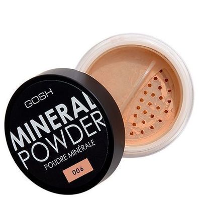 Gosh Mineralischer Puder 006 Honey, 8g - Professionelles Make-up für natürlichen