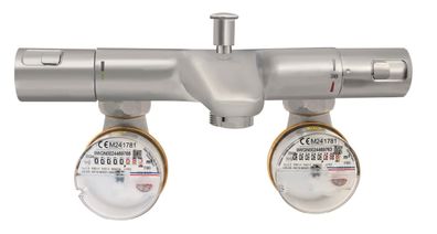 Badewannenzähler „ECO” zur Montage zwischen Armatur und Zulauf TWO in ONE / 0,1-90°C