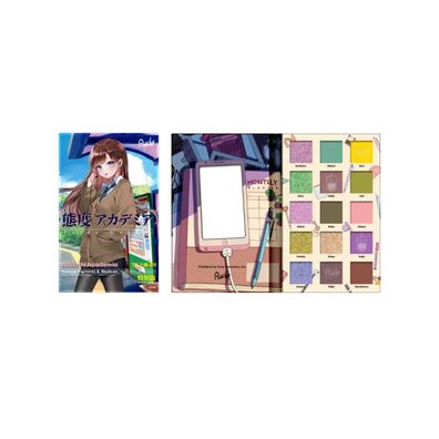 Rude Cosmetics, Attitude Academia, Lidschatten-Palette, 15 Farben