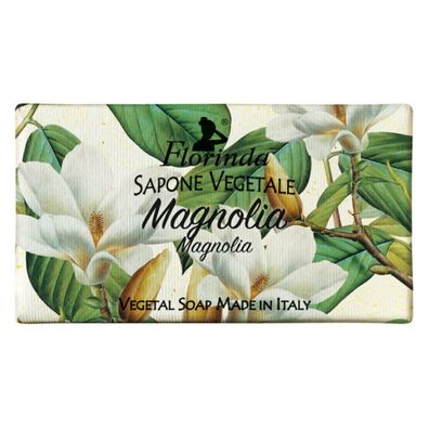 Magnolia, Vegan, reinigend und feuchtigkeitsspendend, Duftseifenriegel, 100 g