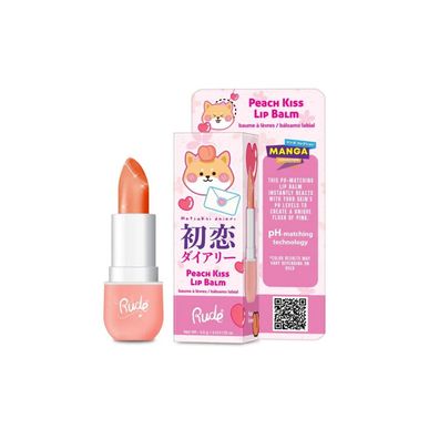 Rude Cosmetics, Peach Kiss, feuchtigkeitsspendender Lippenbalsam, 3,5 ml